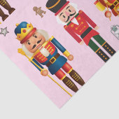 niedlicher Spielzeugsoldat Nutcracker Muster pink Seidenpapier (Detail)