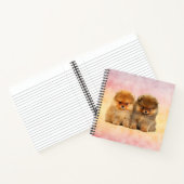Niedlicher Spitz Deutsche Spitz Welpen Notizblock (Innenseite)
