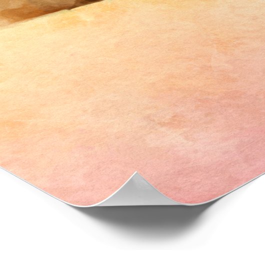 Niedlicher Spitz Deutsche Spitz Welpen Poster (Ecke)