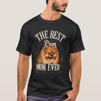 Niedlicher Spitz Die beste Pom Mama je Hund Mama M T-Shirt