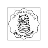 Niedlicher Spitz Dog Book Gummistempel (Prägung)