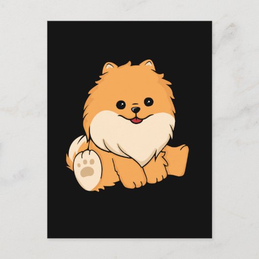 Niedlicher Spitz Dog Geschenk Frauen Hund Spitz Postkarte (Vorderseite)