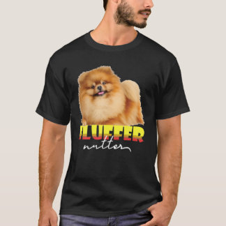 Niedlicher Spitz Fluffernutter Fluffy Dog Lover Gr T-Shirt