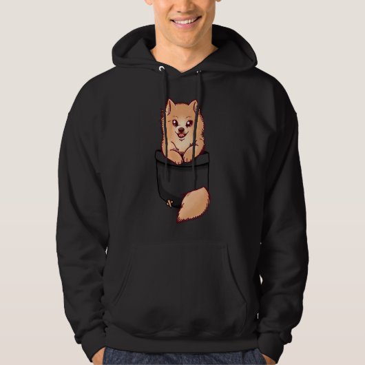 Niedlicher Spitz Hoodie (Vorderseite)