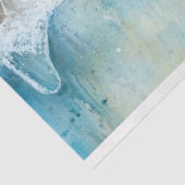 Niedlicher Spitz Hund in der Badewanne Dekoupage Seidenpapier (Ausschnitt)