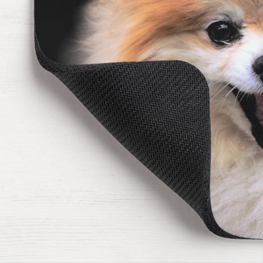 Niedlicher Spitz Hund Mousepad (Ecke)