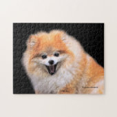 Niedlicher Spitz Hund Puzzle (Horizontal)