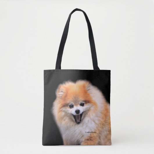 Niedlicher Spitz Hund Tasche (Vorderseite)