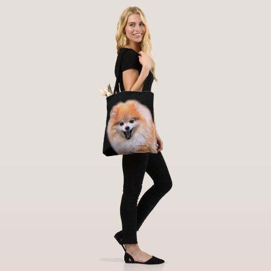 Niedlicher Spitz Hund Tasche (Am Model)