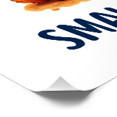 niedlicher Spitz Hunde Liebe Poster (Ecke)