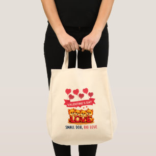 niedlicher Spitz Hunde Liebe Tragetasche