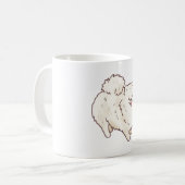 Niedlicher Spitz Kaffeetasse (Vorderseite Links)