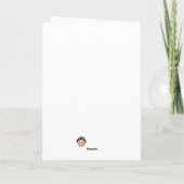 Niedlicher Spitz Karte (Rückseite)