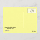 Niedlicher Spitz POSTCARD Postkarte (Rückseite)