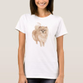 Niedlicher Spitz T-Shirt (Vorderseite)