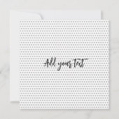 Niedlicher Spitz Welpe mutig zitieren Einladung (Rückseite)