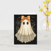 Niedlicher Spitzensportler Bow Floral Spooky Fraue Karte (Gelbe Blume)