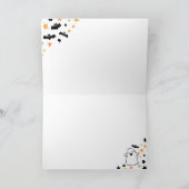 Niedlicher Spooktacular Coach Happy Halloween Karte (Innenseite)