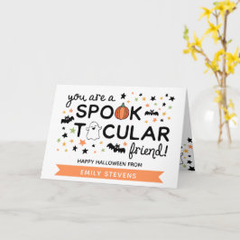 Niedlicher Spooktacular Friend Happy Halloween Karte