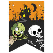 Niedlicher Spooktacular Halloween Monster Happy Bi Wimpelkette (Erste Fahne)