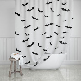 Niedlicher Spooky Bats Halloween Goth Duschvorhang