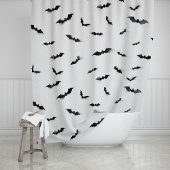 Niedlicher Spooky Bats Halloween Goth Duschvorhang