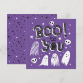 Niedlicher Spooky Boy für dich Dankeskarte (Vorne/Hinten)