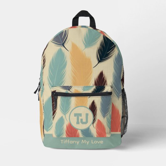 Niedlicher sportlicher Mit Monogramm Rucksack für (Vorderseite)