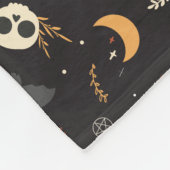 Niedlicher, spöttischer Strumpf Fleecedecke (Ecke)