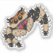 Niedlicher Springsticker Aufkleber (Vorderseite)