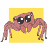 Niedlicher Springsticker Aufkleber (Vorderseite)