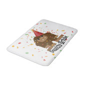 Niedlicher Squatchy Birthday Bigfoot Badematte (Schrägansicht)