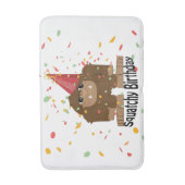 Niedlicher Squatchy Birthday Bigfoot Badematte (Vorderseite Vertikal)