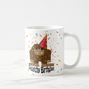 Niedlicher Squatchy Birthday Bigfoot Kaffeetasse