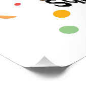 Niedlicher Squatchy Birthday Bigfoot Poster (Ecke)