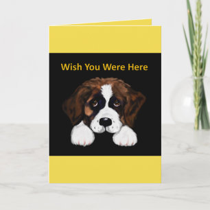Niedlicher St. Bernard Karte
