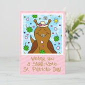 Niedlicher St Patricks Day | Feiertagskarte (Stehend Vorderseite)