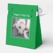 Niedlicher St. Patrick's Day Green Lazy Dog Geschenkschachtel (Rückseite)