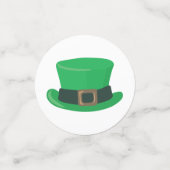 Niedlicher St. Patrick's Day Hamster durchblättert Konfetti (Klein Vorderseite)