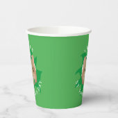 Niedlicher St. Patrick's Day Hamster durchblättert Pappbecher (Links)
