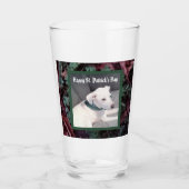 Niedlicher St. Patrick's Day Kleeblätter und Clove Glas (Vorderseite)