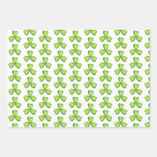 Niedlicher St. Patrick's Day Leprechaun Irish Them Geschenkpapier Set (Vorderseite 3)