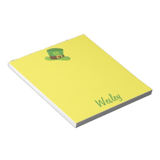Niedlicher St. Patrick's Day Notizblock (angewinkelt)