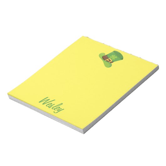 Niedlicher St. Patrick's Day Notizblock (Rotiert)