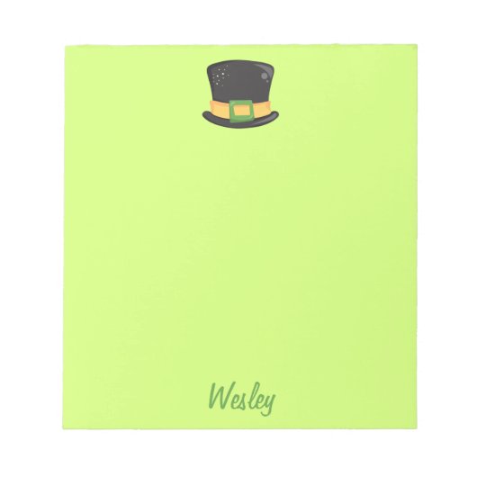 Niedlicher St. Patrick's Day Notizblock (Vorderseite)