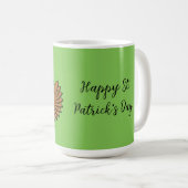 Niedlicher St. Patrick's Day Owl Cartoon | Text hi Kaffeetasse (VorderseiteRechts)