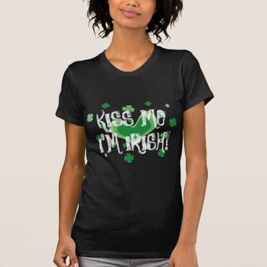Niedlicher St. Patricks Day t Shirt | Küss me, ich (Vorderseite)