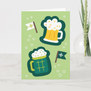 Niedlicher St. Patrick's Day Trinken Sie auf uns Karte