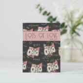 Niedlicher Staat von Ohio viel Liebe Gruß Postkarte (Stehend Vorderseite)