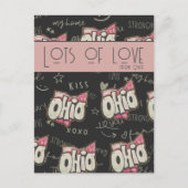 Niedlicher Staat von Ohio viel Liebe Gruß Postkarte (Vorderseite)